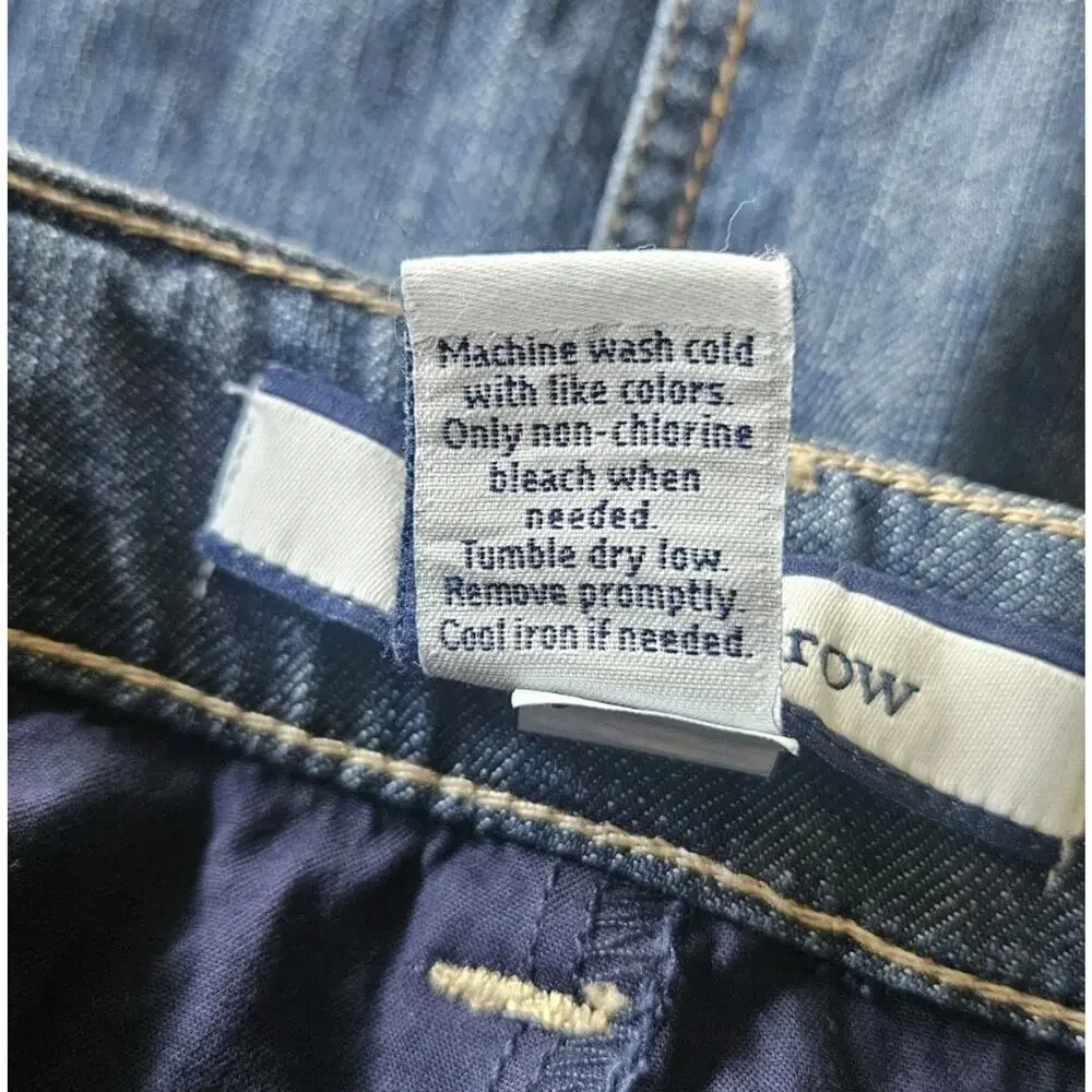 Croft & Barrow Skort Size 8 Jean Denim Stretch Pockets Med Wash